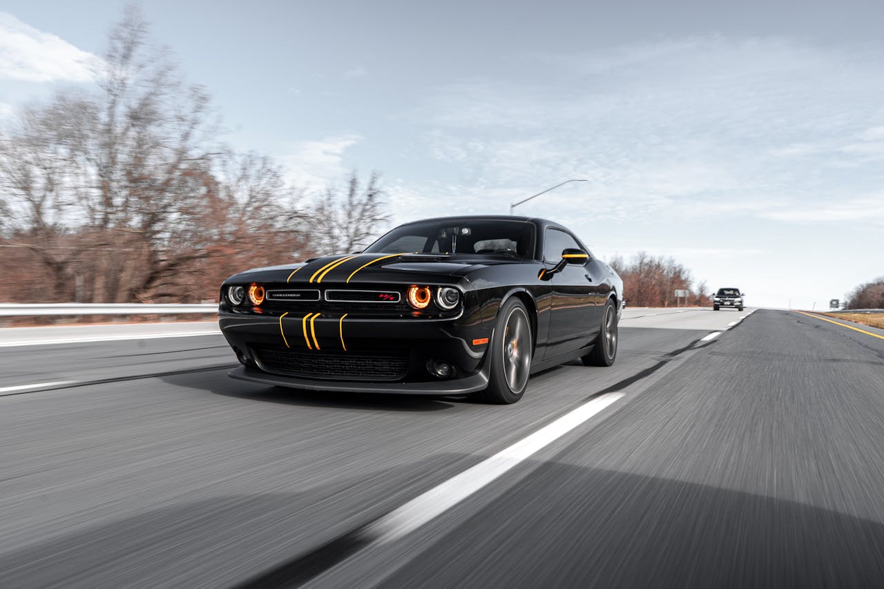 Black Dodge Challenger Coupe